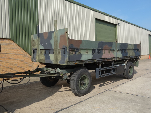 Kassbohrer 2 axle draw bar cargo trailer - Govsales of mod surplus ex army trucks, ex army land rovers and other military vehicles for sale