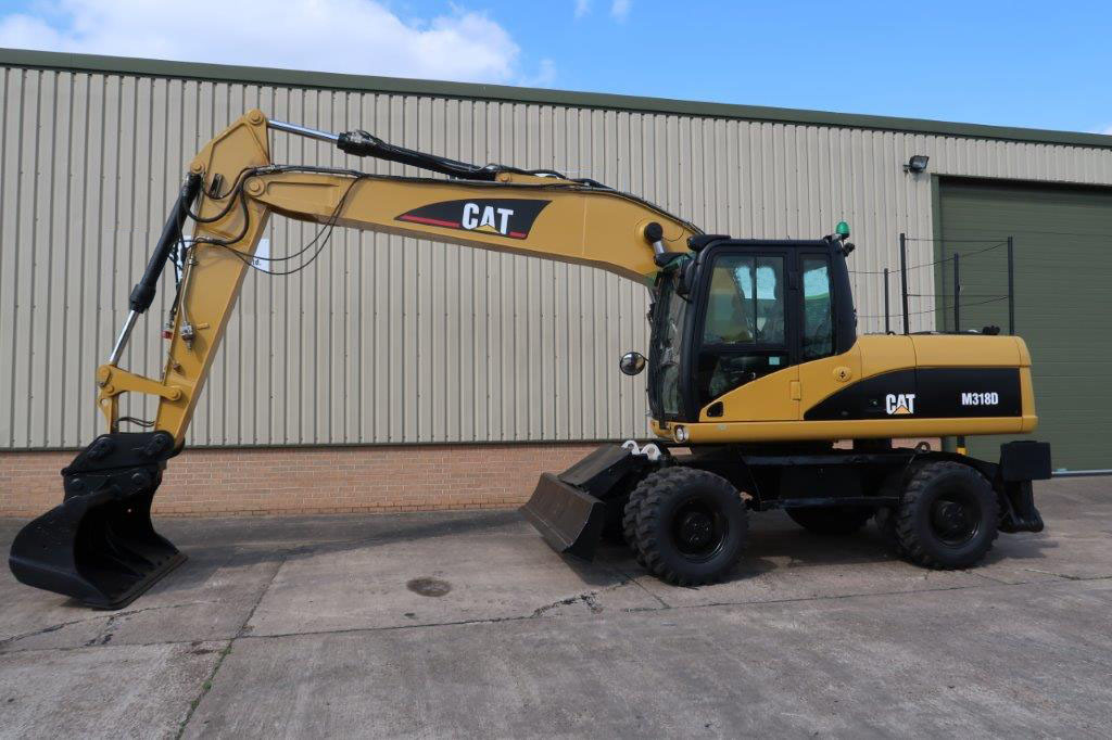 Caterpillar 318D Wheeled Excavator  - Govsales of mod surplus ex army trucks, ex army land rovers and other military vehicles for sale